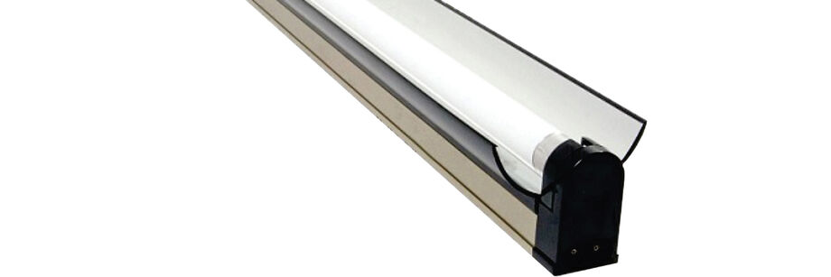 A fluorescent grow light bulb.